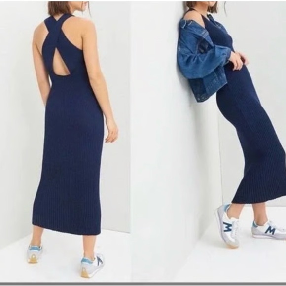 Anthropologie Dresses & Skirts - Anthropologie maxi dress xs navy